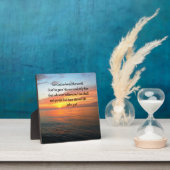 SERENE JOHN 3:16日の出の写真 フォトプラーク (インサイチュ)