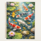 Serene Koi Fish Pond Planner プランナー手帳 (正面)