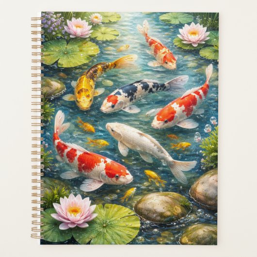 Serene Koi Fish Pond Planner  プランナー手帳 (正面)