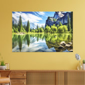 Serene Lagoon キャンバスプリント (インサイチュ (リビング))