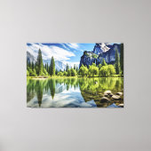 Serene Lagoon キャンバスプリント (正面)