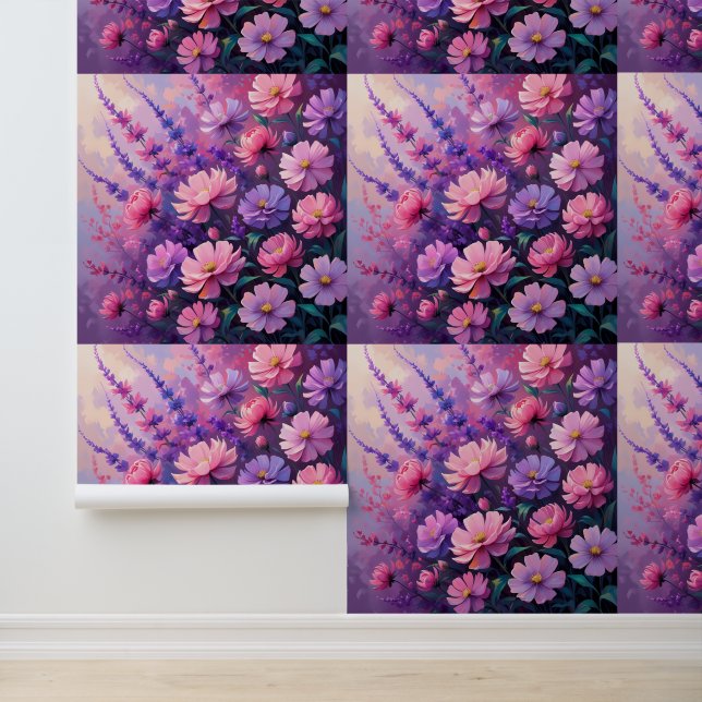 Serene Lavender and Pink Peel and Stick  壁紙 (アプリケーション)