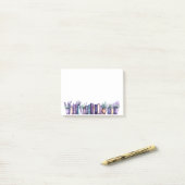 Serene Lavender Library Watercolor Notes ポストイット (デスク上)