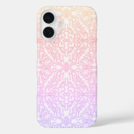 Serene Lavender & Mint Mandala Geometric Tile  iPhone 16ケース