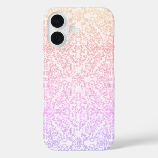 Serene Lavender & Mint Mandala Geometric Tile  Case-Mate iPhoneケース (裏面)