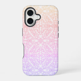 Serene Lavender & Mint Mandala Geometric Tile  iPhone 16ケース