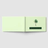 Serene Mint Tropical Palm Tree ゲストブック (全面)