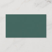 Serene Mint Watercolor Evergreen Tree プレイスカード (裏面)
