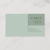 Serene Misty Lake Pink Floral Arch Mountain Zen 名刺 (裏面)