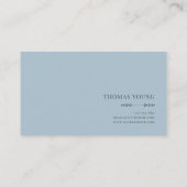 Serene Misty Lake Rose Vine Elegant Gold Frame 名刺 (裏面)