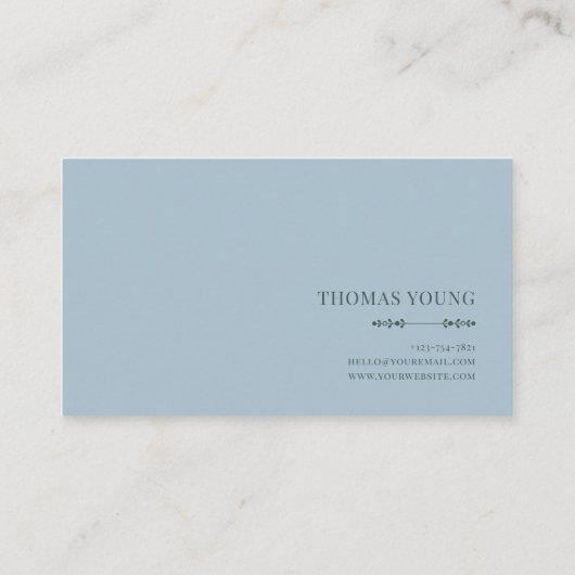 Serene Misty Lake Rose Vine Elegant Gold Frame 名刺 (裏面)