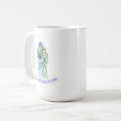 Serene Mother & Child Watercolor Embrace T-Shirt  コーヒーマグカップ (正面左)