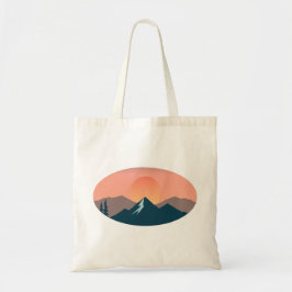 Serene Mountain Sunset  トートバッグ