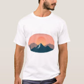 Serene Mountain Sunset  Tシャツ (正面)