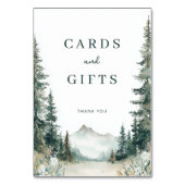 Serene Mountain Wedding テーブルナンバー (裏面)