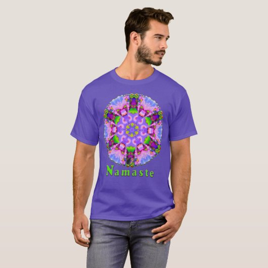Serene Namaste Kaleidoscope Tシャツ (正面フル)