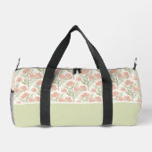 Serene Neutral Florals Monogrammed ダッフルバッグ (裏面)