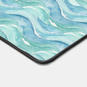 Serene Ocean Watercolor  デスクマット (コーナー)