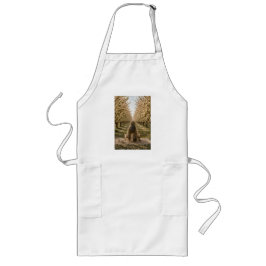 Serene Orchard Apron | Romantic Countryside Nature ロングエプロン