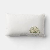 Serene Orchard Pillow | Romantic Blossoming Trees ランバークッション (裏面)