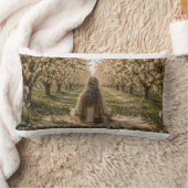 Serene Orchard Pillow | Romantic Blossoming Trees ランバークッション (ブランケット)