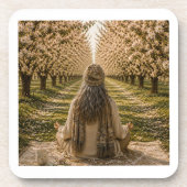 Serene Orchard Sticky Notes | Romantic Botanical コースター (正面)