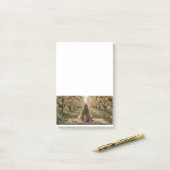 Serene Orchard Sticky Notes | Romantic Botanical ポストイット (デスク上)