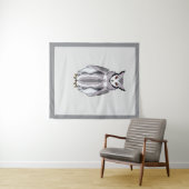 Serene Owl Wall Medium (50" x 60") Tapestry タペストリー (インサイチュ(横))