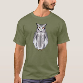 Serene Owll with Amber Eyes T-Shirt Tシャツ