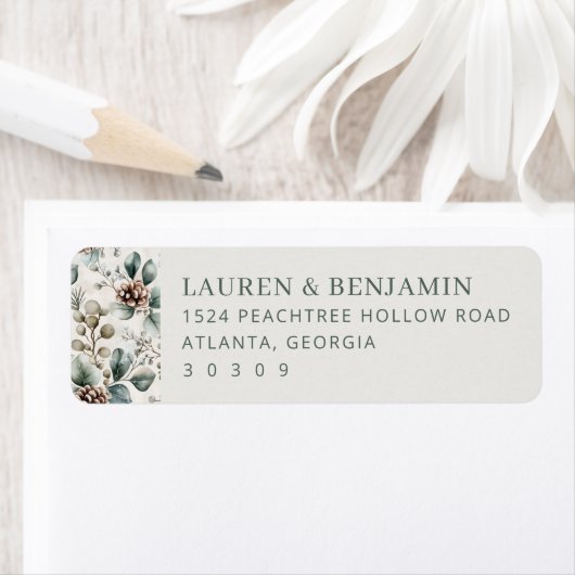 Serene Pastel Botanical ラベル (インサイチュ)