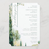 Serene Pastel Botanical Wedding プログラム (裏面)