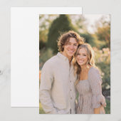 Serene Pastel Floral Photo 招待状 (正面/裏面)