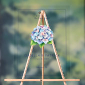 Serene Pastel Hydrangea アクリルサイン (ニュートラル)