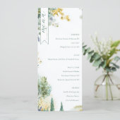 Serene Pastel Watercolor Floral Menu メニュー (スタンド正面)