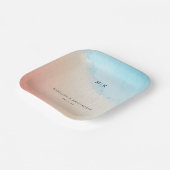 Serene Pastel Watercolor Gradient ペーパープレート (傾斜あり)