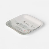 Serene Pastel Watercolor Landscape ペーパープレート (傾斜あり)