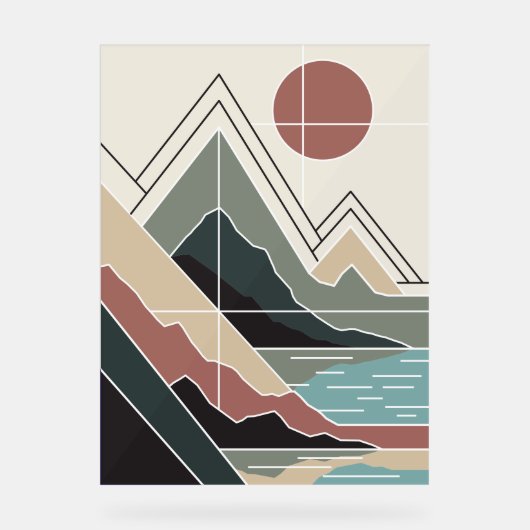 Serene Peaks アクリルサイン (正面)