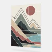 Serene Peaks アクリルサイン (傾斜)