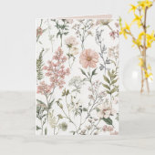 Serene Petals カード (黄色い花)