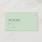 Serene Pink Rose Misty Mountain Lake Landscape 名刺 (裏面)