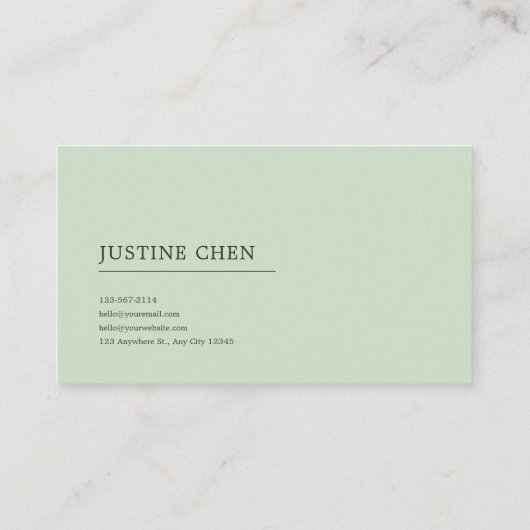 Serene Pink Rose Misty Mountain Lake Landscape 名刺 (裏面)