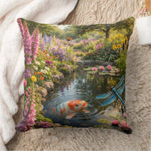 Serene pond life pillow クッション (ブランケット)