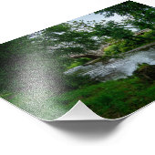 Serene River Elwy and St. Asaph Bridge フォトプリント (角)