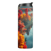 Serene River Shore Reflection Nature Art タンブラー (回転左)