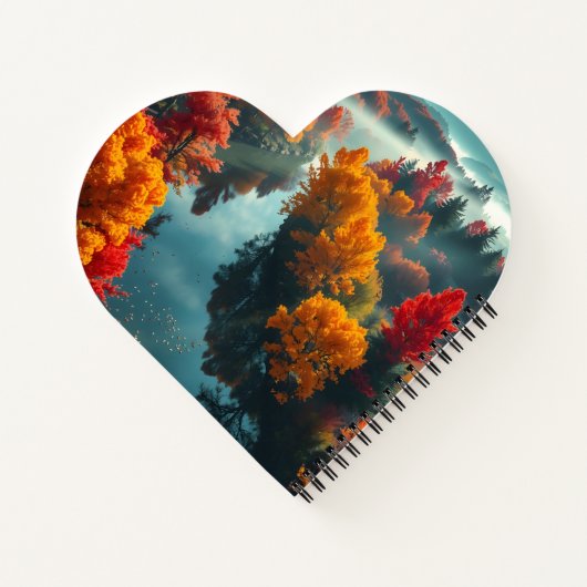 Serene River Shore Reflection Nature Art  ノートブック (裏面)