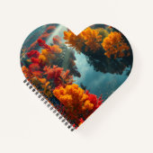 Serene River Shore Reflection Nature Art  ノートブック (正面)