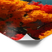 Serene River Shore Reflection Nature Art ポスター (コーナー)