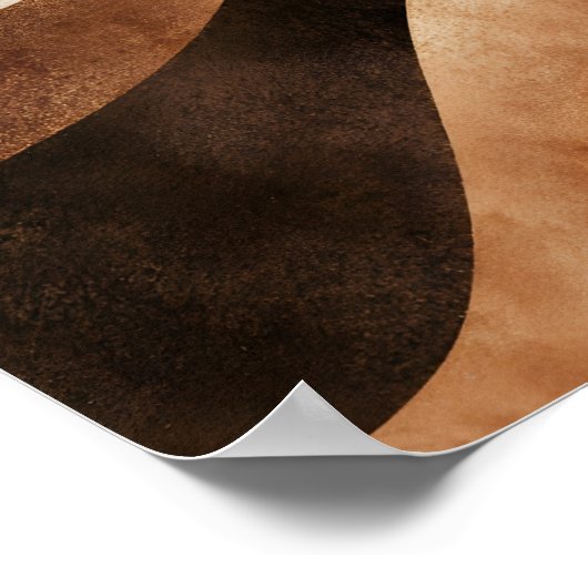 Serene Sandstone Flow ポスター (角)