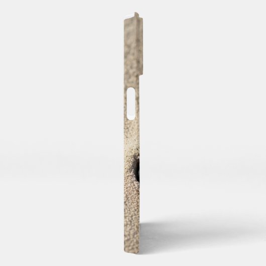 Serene Sandy Feline Paw Print Phone Case iPhoneケース (右側面)