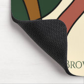 Serene Savanna Gentle Abstract Earthy Monogram  マウスパッド (コーナー)